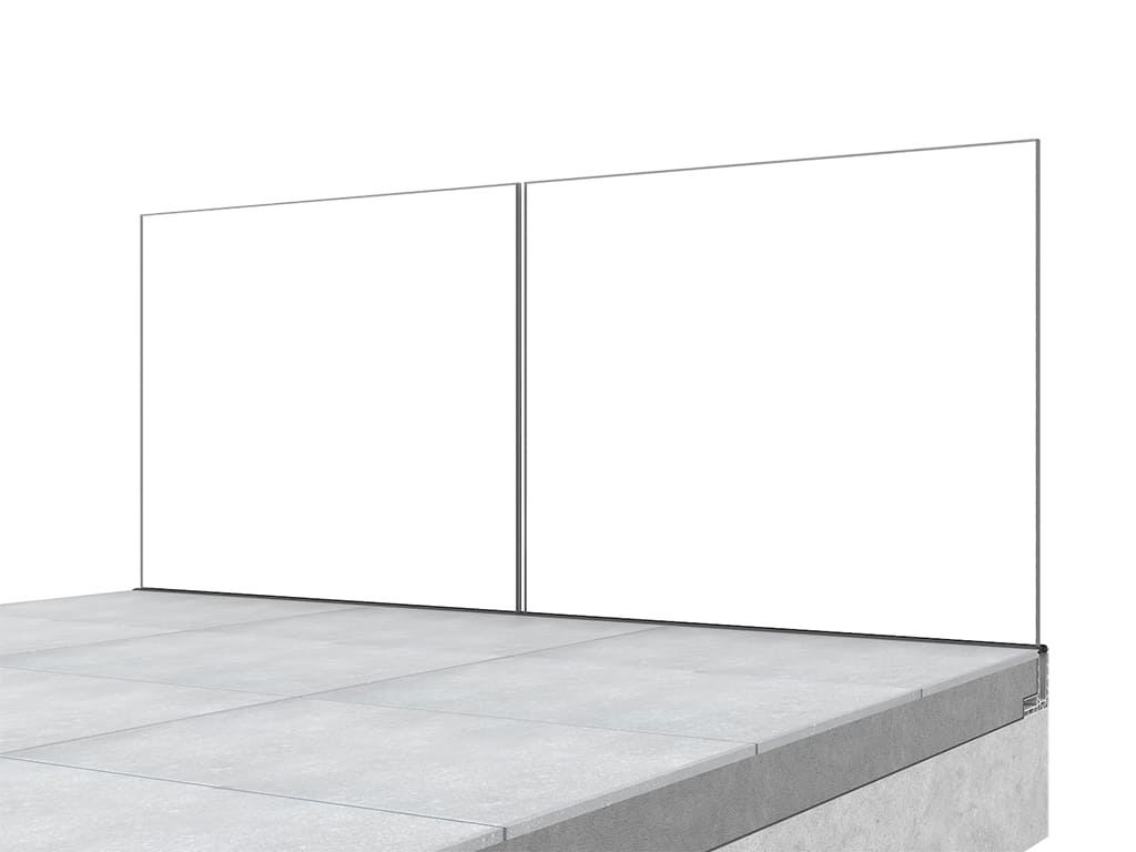 Garde-corps terrasse GLASSFIT 1703 vue int&eacute;rieure